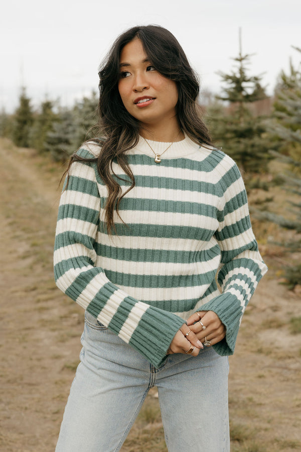 Genevieve Sweater-Forest Green