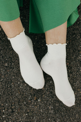 Georgie Ankle Socks-Cream