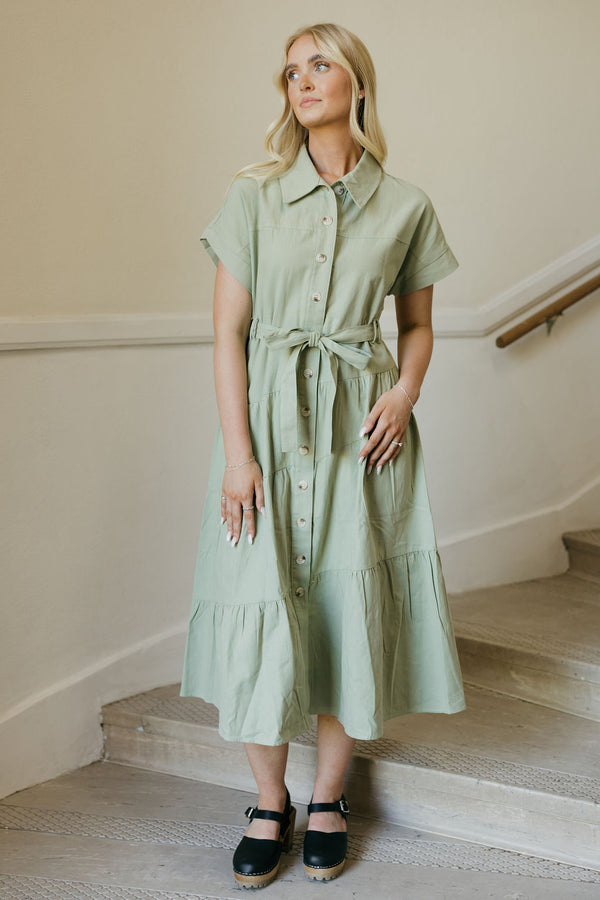 Harrison Dress-Light Olive