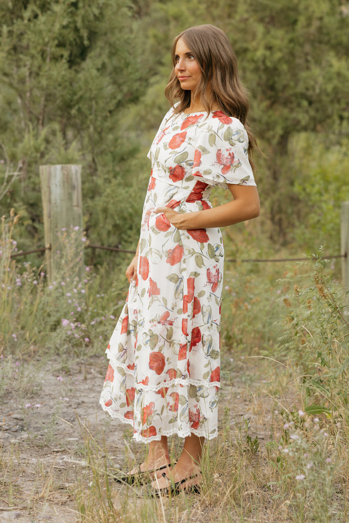 macys cream dress Macy Dress-Ivory Floral – Love Olive Co Crafted for comfort and Color:Navy/Blue* ASOS DESIGN shirred bodice summer goddess dress