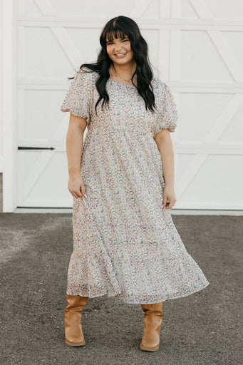 Grandview Dress-Blue Multi