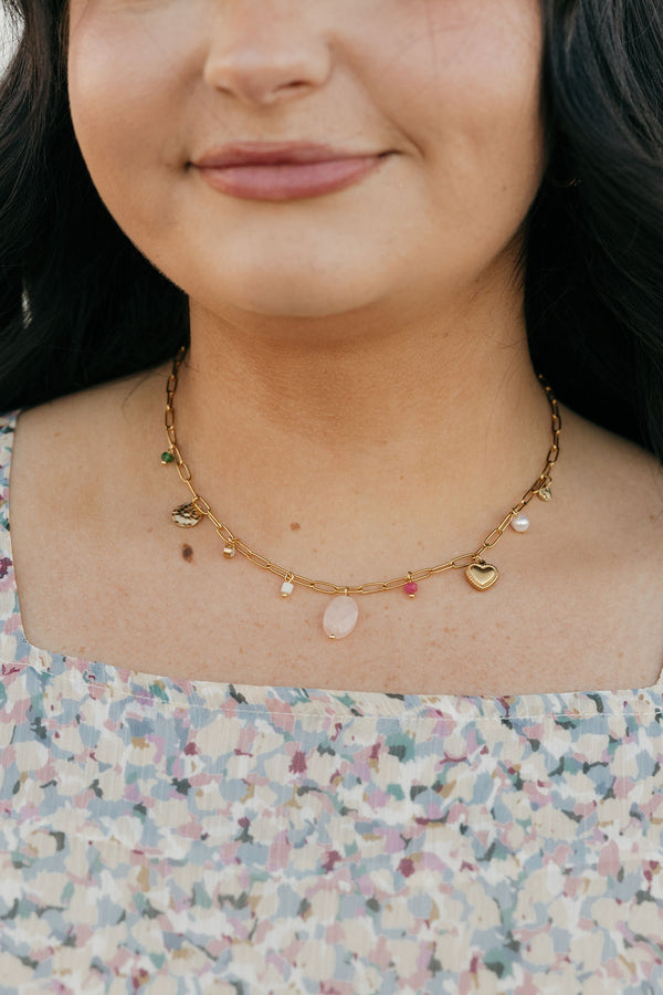 Juniper Charm Necklace-Gold