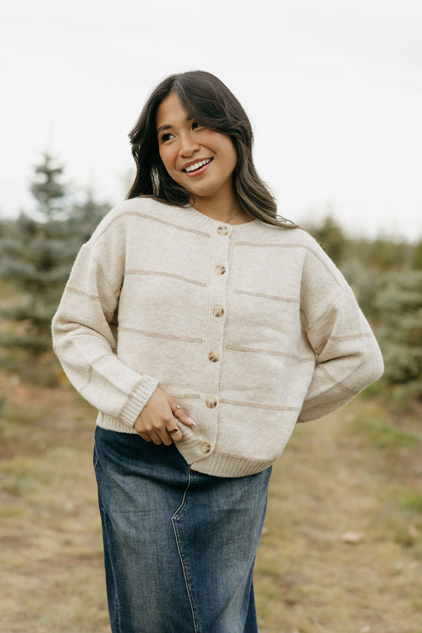 Prescott Cardigan-Oatmeal