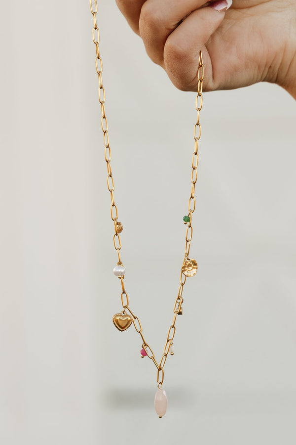 Juniper Charm Necklace-Gold