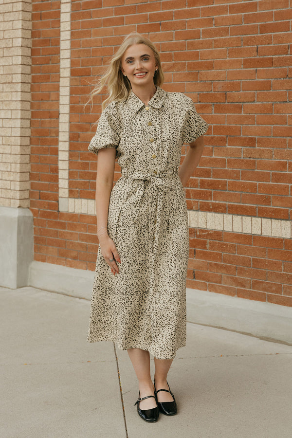 Melina Dress-Natural