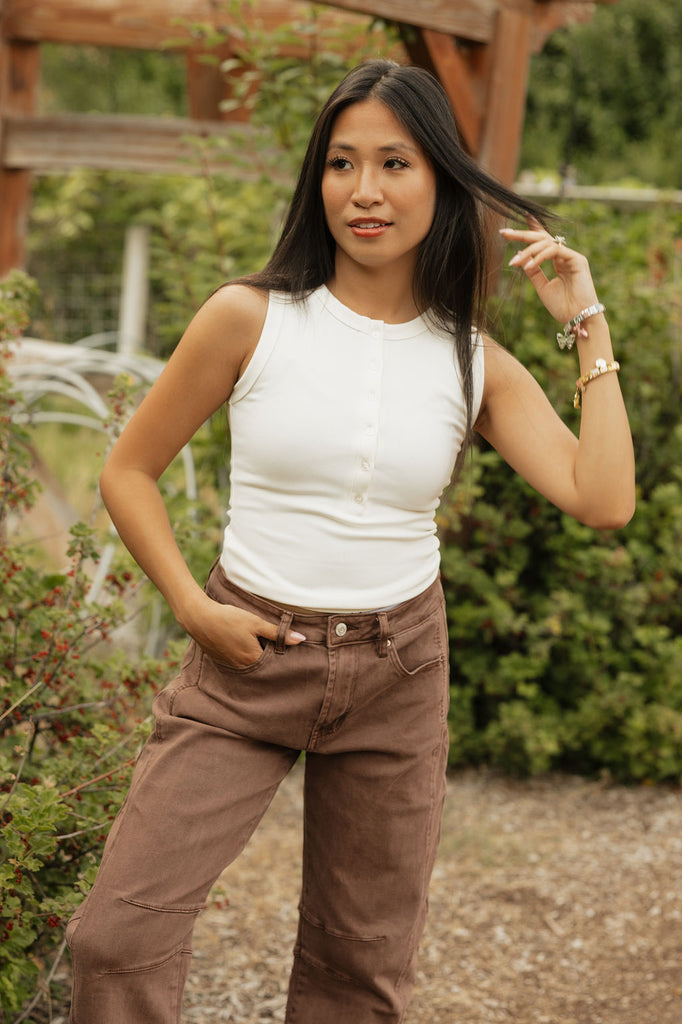Luella Tank Top-Cream