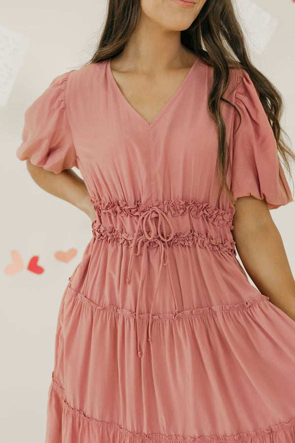 Maisey Dress-Dusty Rose