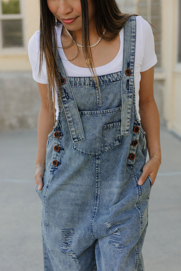 Vemeer Overalls-Washed Denim