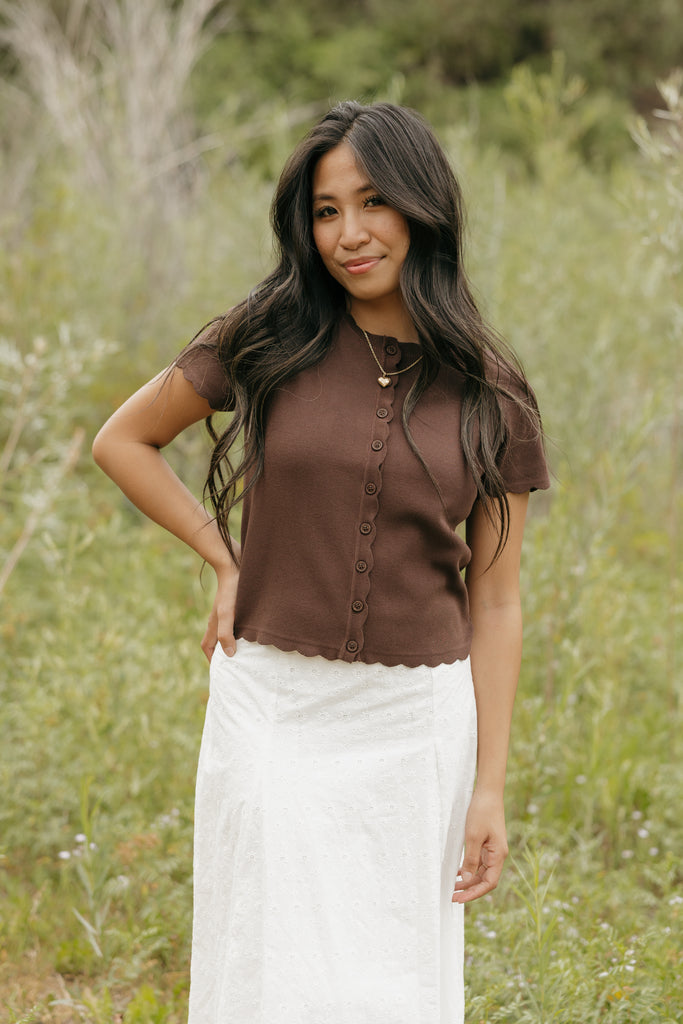 Sloane Top-Brown