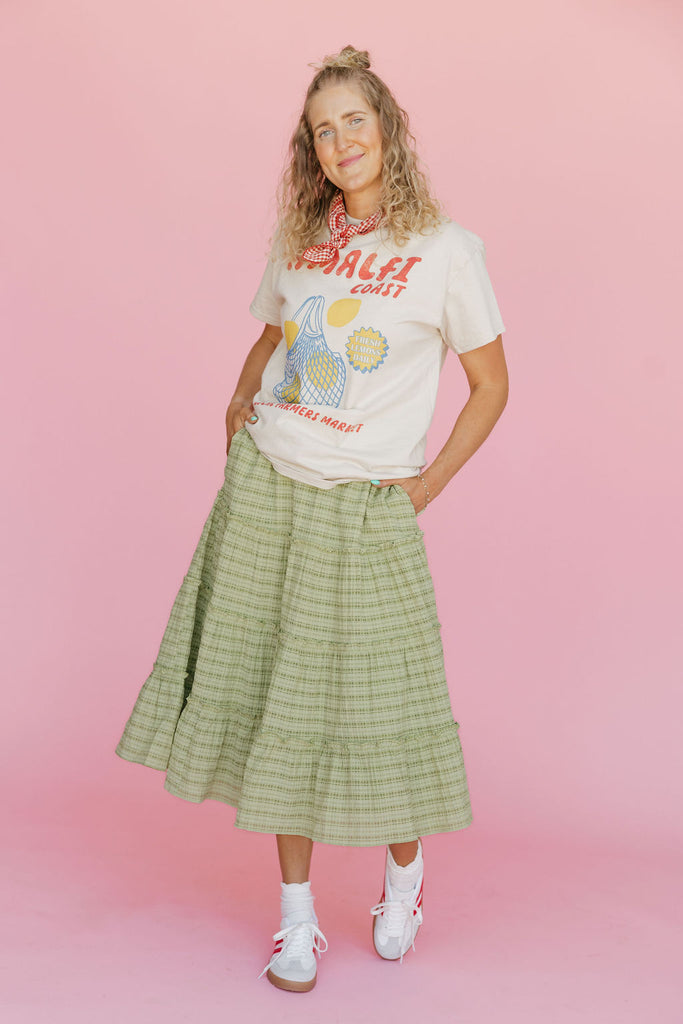 Emerson Midi Skirt-Green