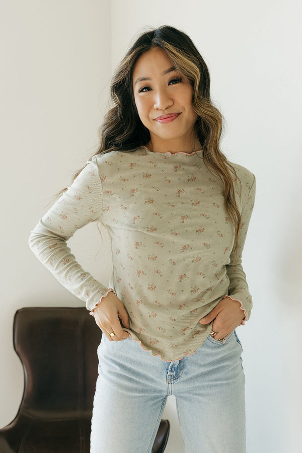 Becca Top-Sage Floral