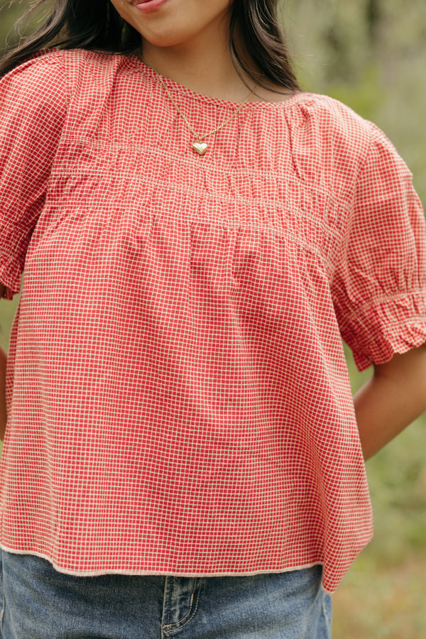 Dolly Top-Ruby