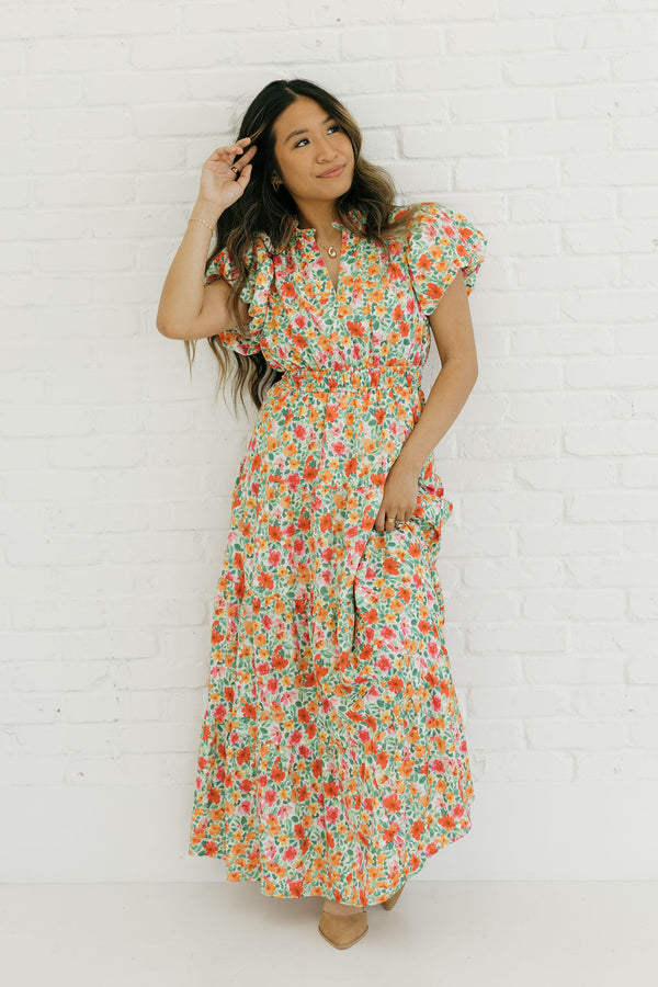 Dahlia Dress-Floral Multi