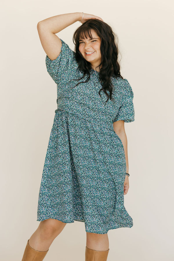 Andie Dress-Blue Floral