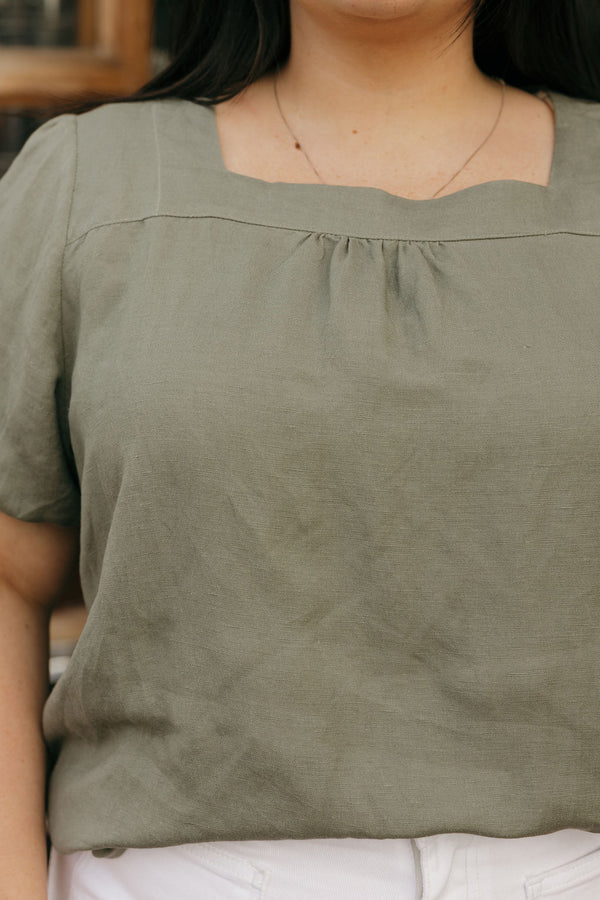 Colby Top-Dusty Sage