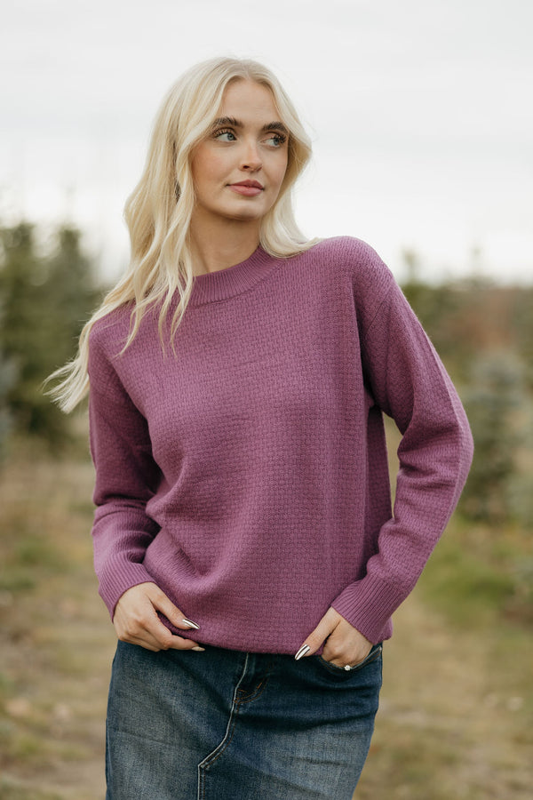 Perrie Sweater-Plum