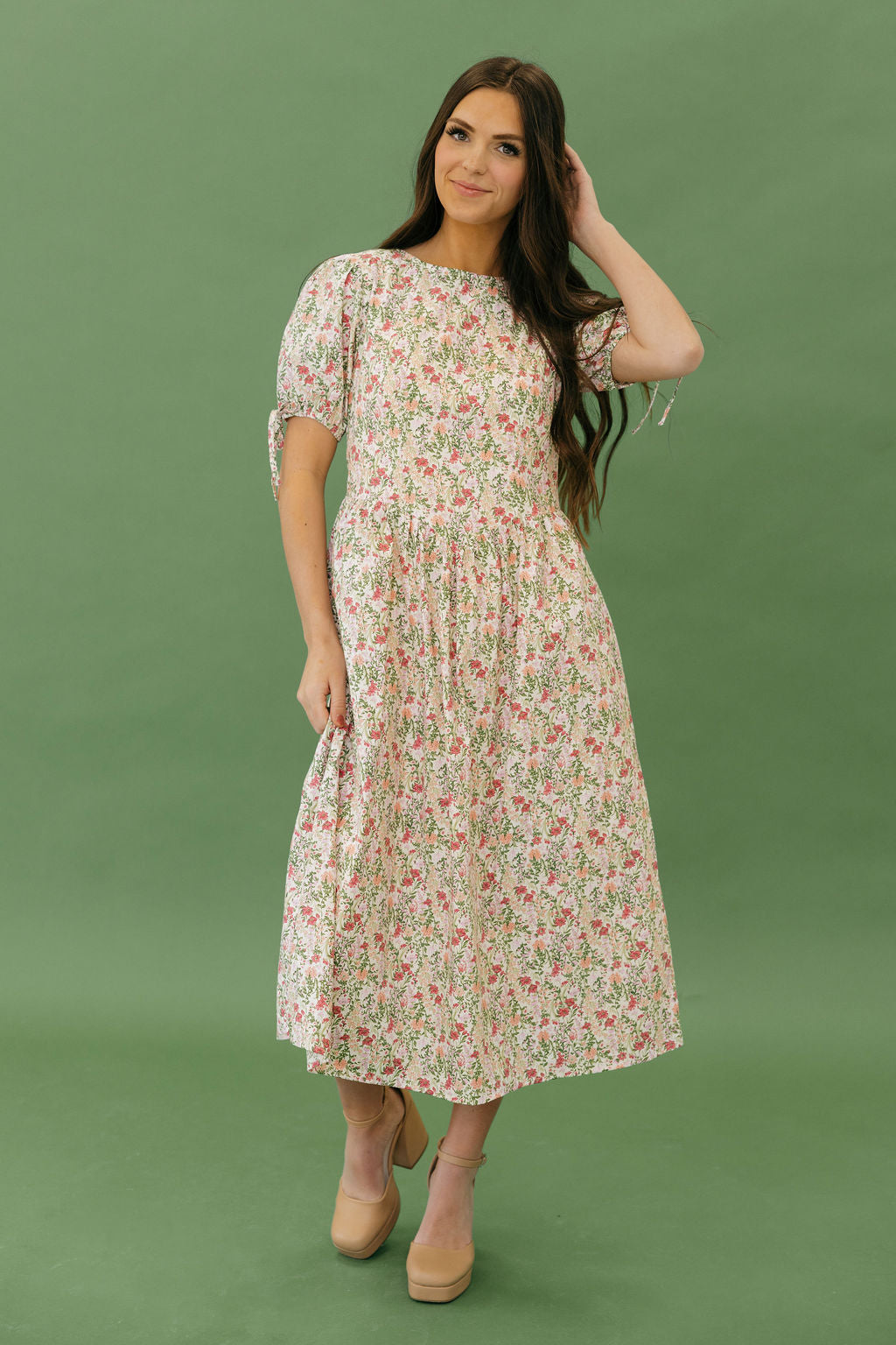 Addilyn Dress-Pink Multi  Love Olive Co