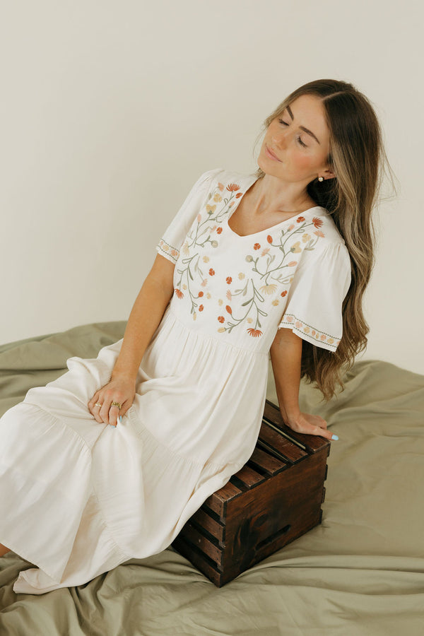 Carina Dress-Ivory