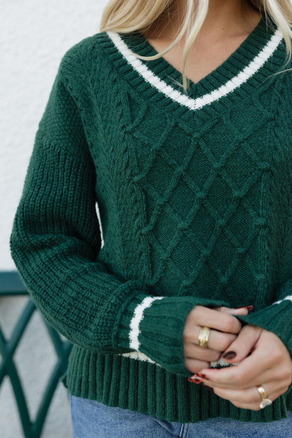 Louie Sweater-Hunter Green