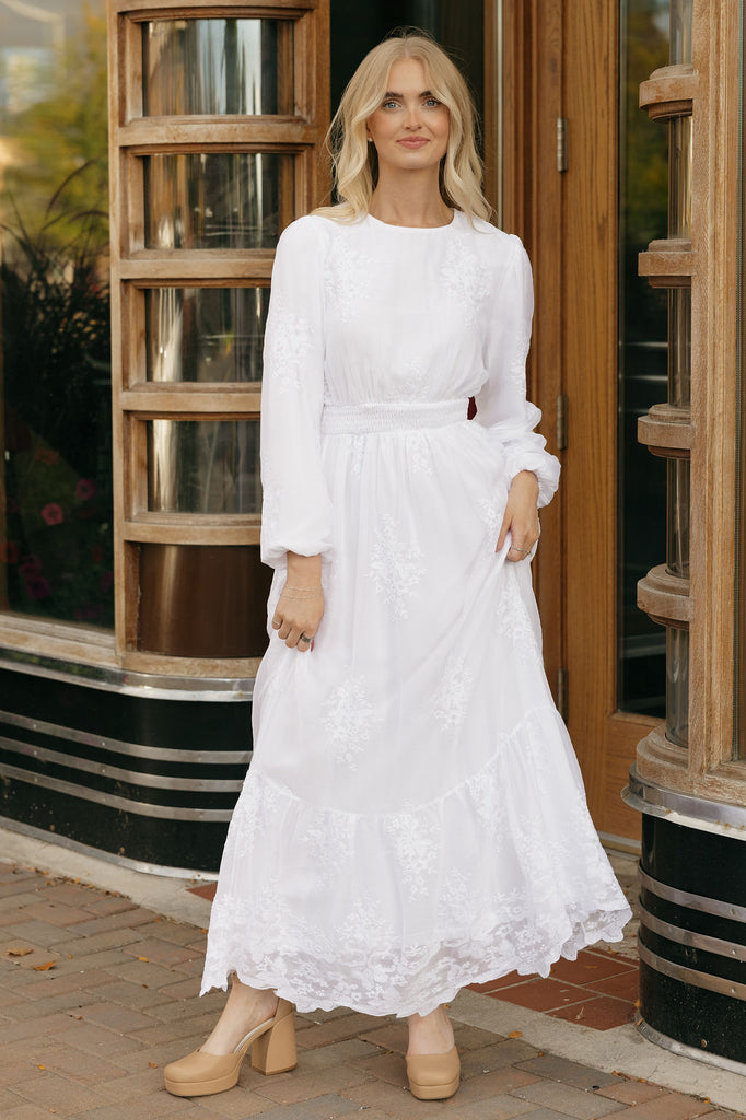 Gwendolyn Dress-White