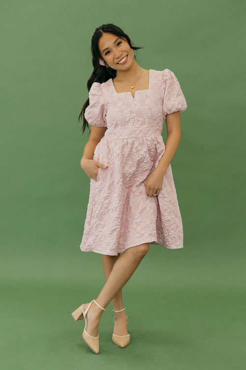 Smitten Dress-Pink