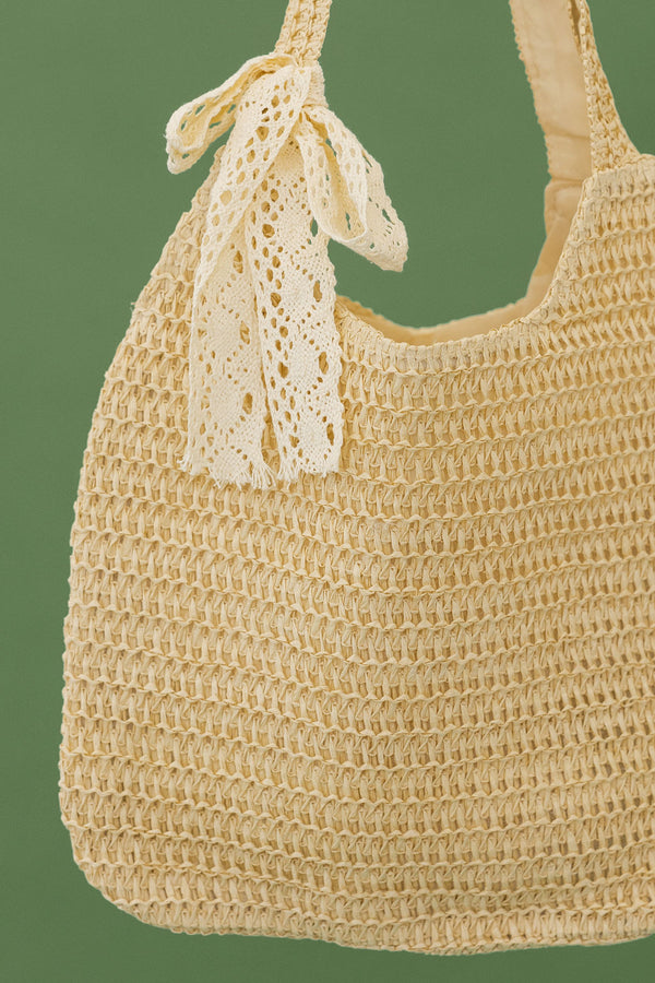 Dorothy Bow Bag-Straw