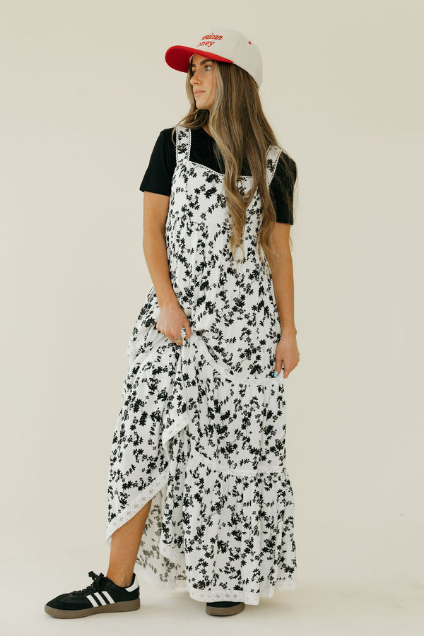 Nancy Dress-Black/White