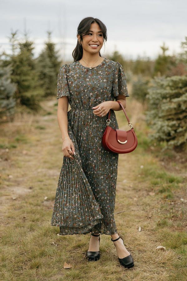 Ambrose Dress-Teal Multi