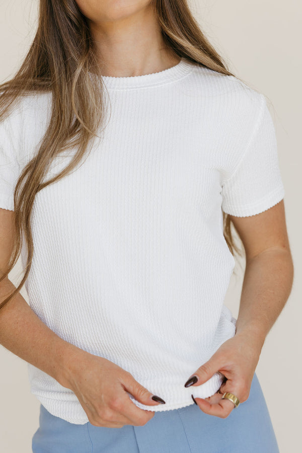 Boone Top-Ivory