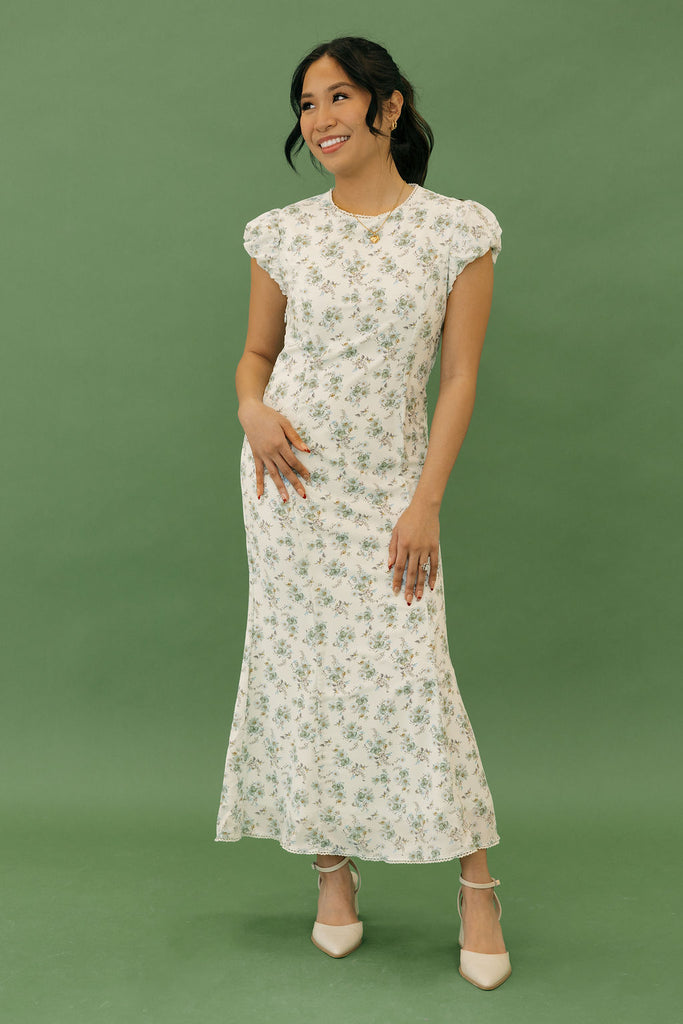 Vanessa Dress-Light Blue Floral