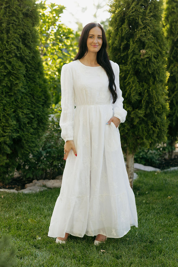 Adelaide Dress-White