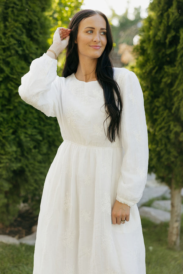Adelaide Dress-White