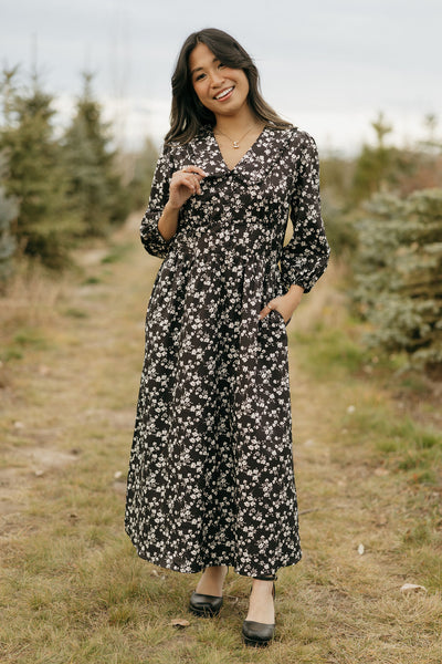 Amberly Dress-Black Multi