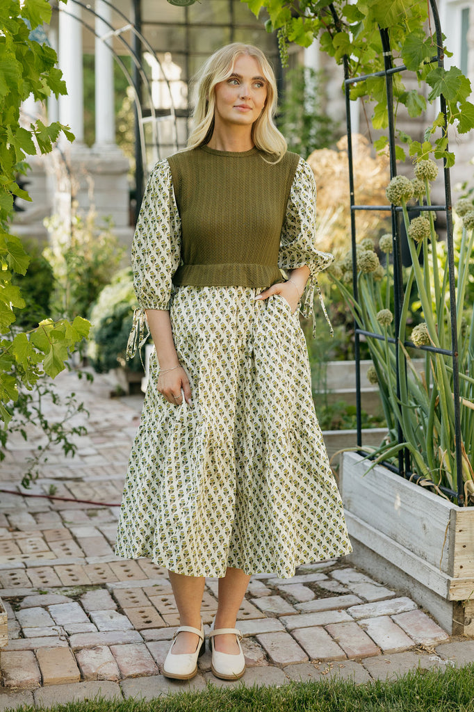 Sadie Dress-Olive