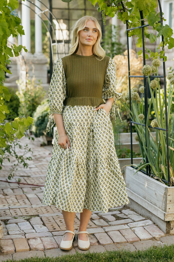 Sadie Dress-Olive