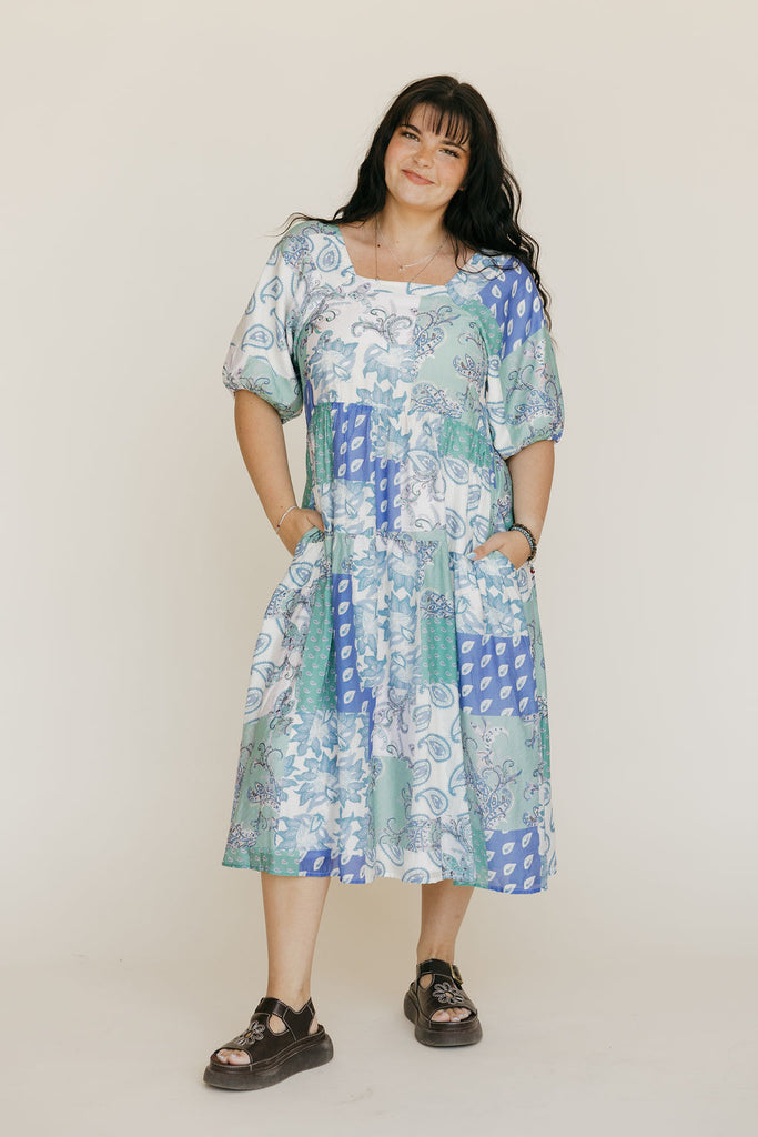 Jensyn Dress-Blue Multi