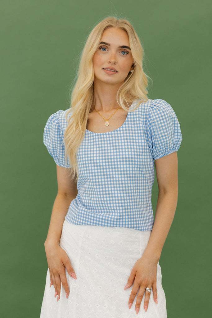 Camrie Top-Blue