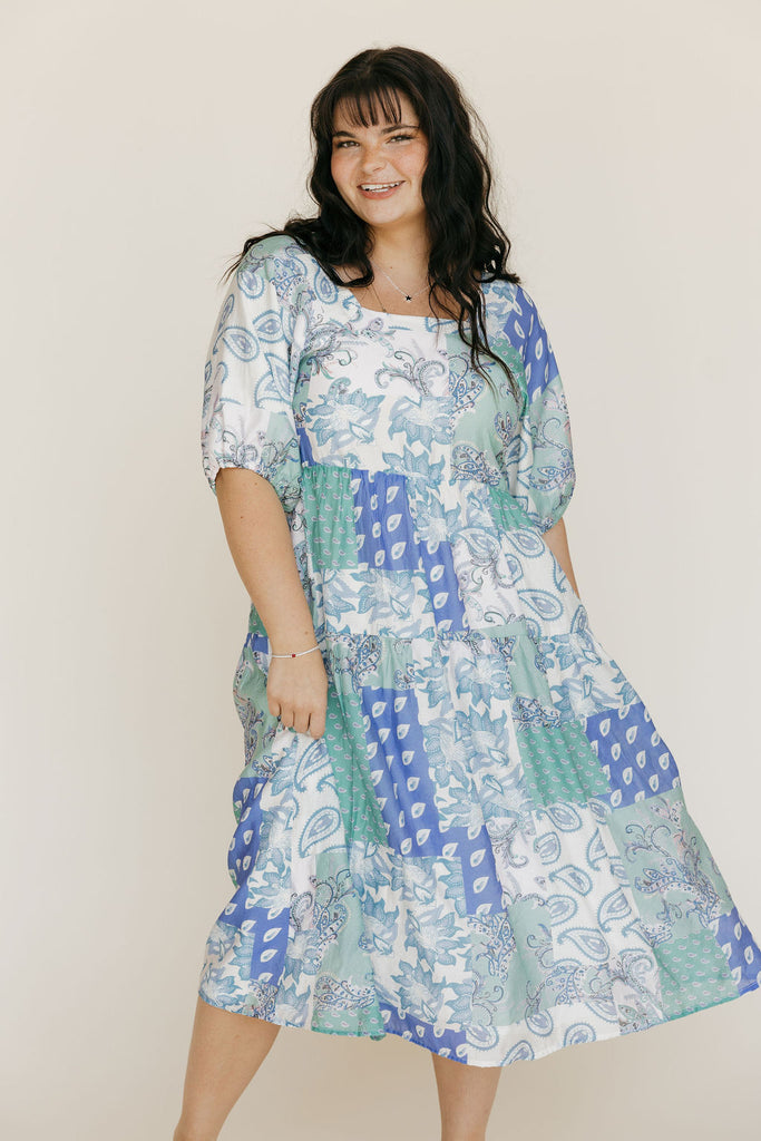 Jensyn Dress-Blue Multi