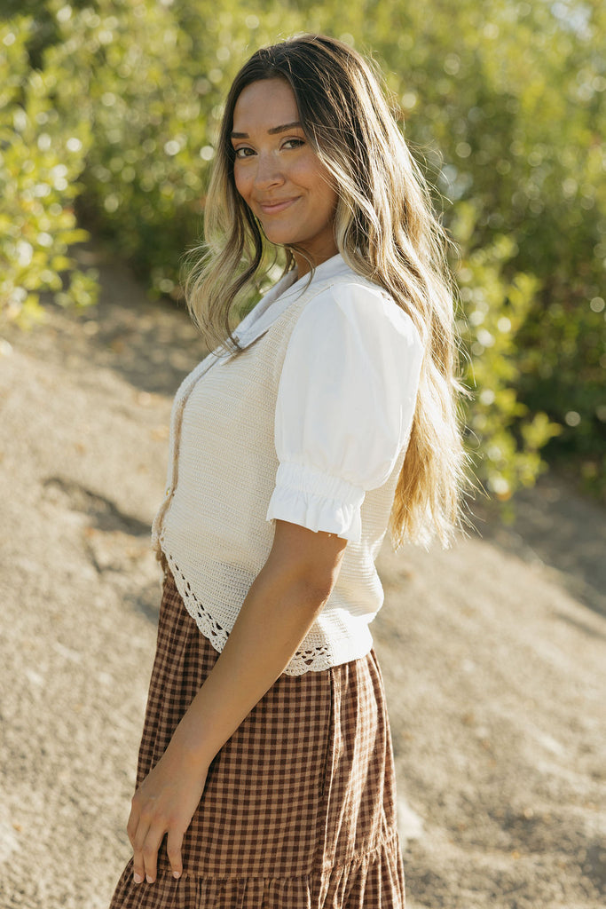 Marietta Crochet Vest-Cream – Love Olive Co