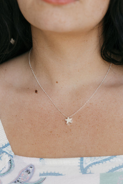 Star Girl Necklace-Silver