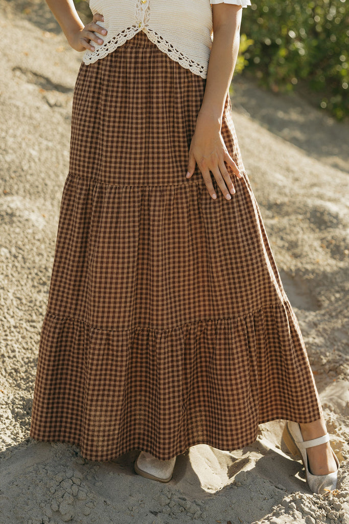 Julianna Skirt-Chocolate Brown