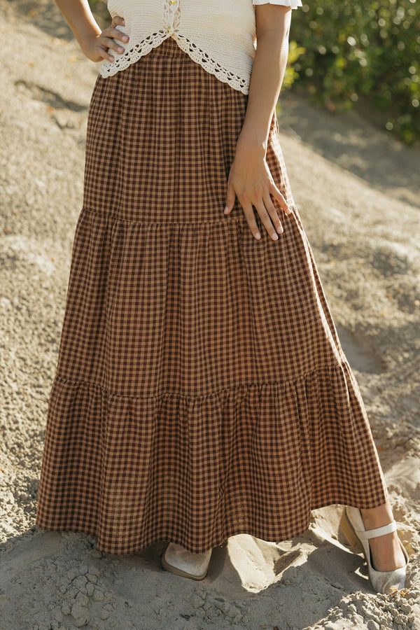 Julianna Skirt-Chocolate Brown