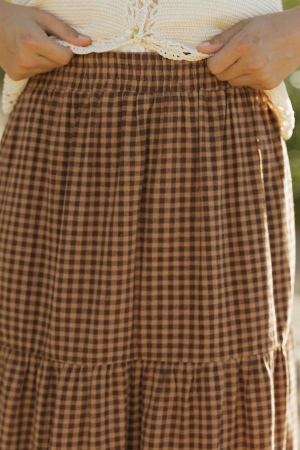 Julianna Skirt-Chocolate Brown