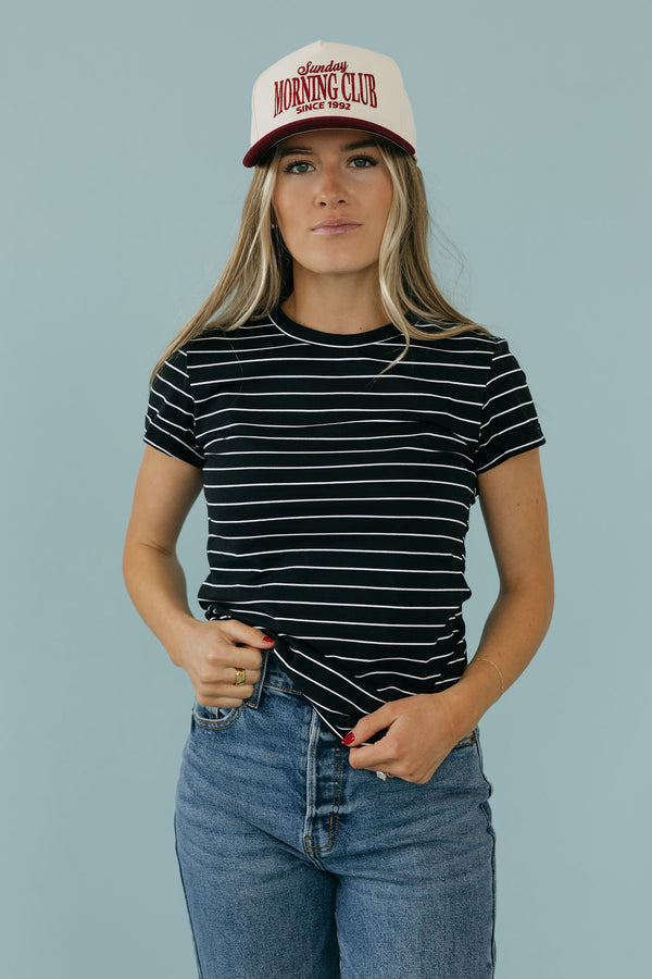 Must Have Tee-Black Stripe