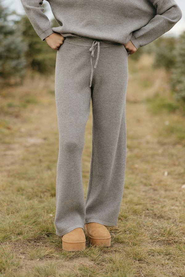 Piper Sweater Pants-Grey