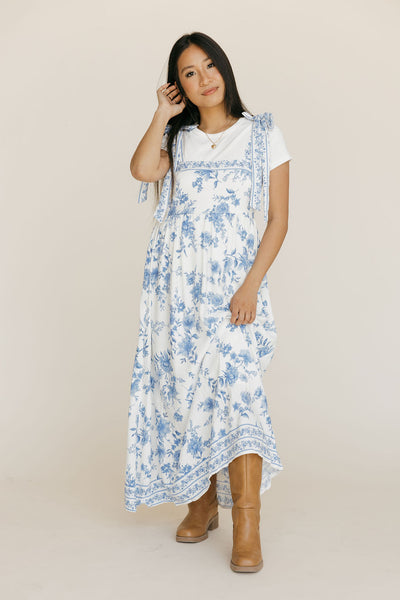 Florence Dress-Blue Floral