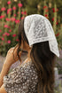 Lace Hair Scarf-White