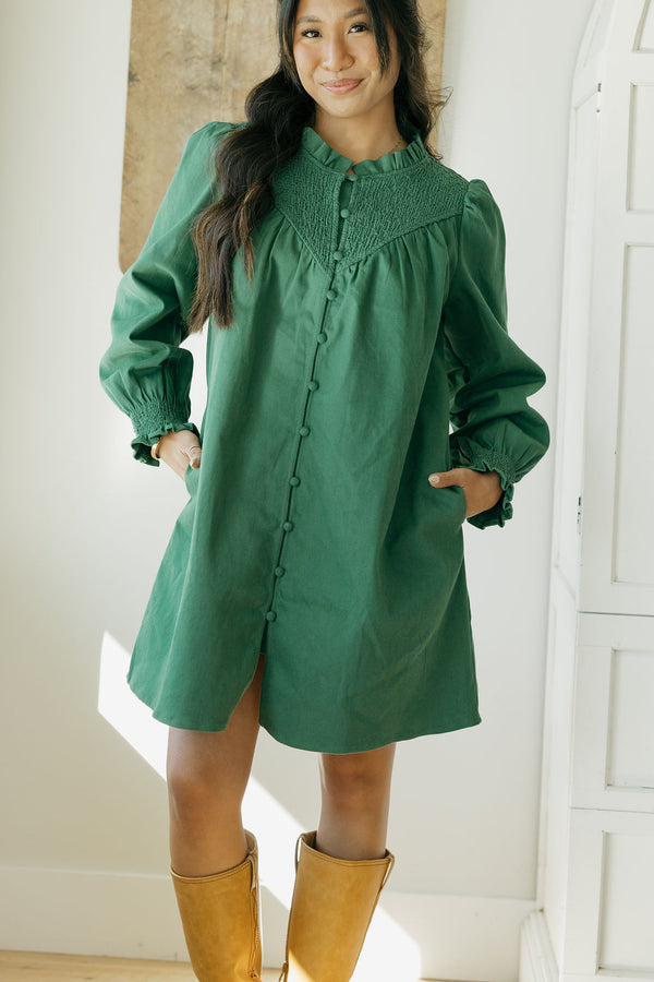 Gracelyn Dress-Green