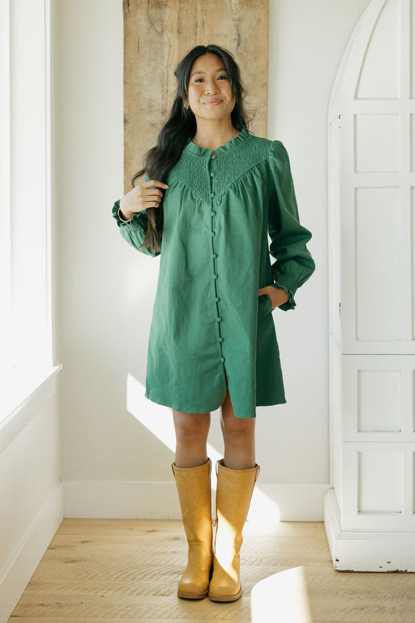 Gracelyn Dress-Green