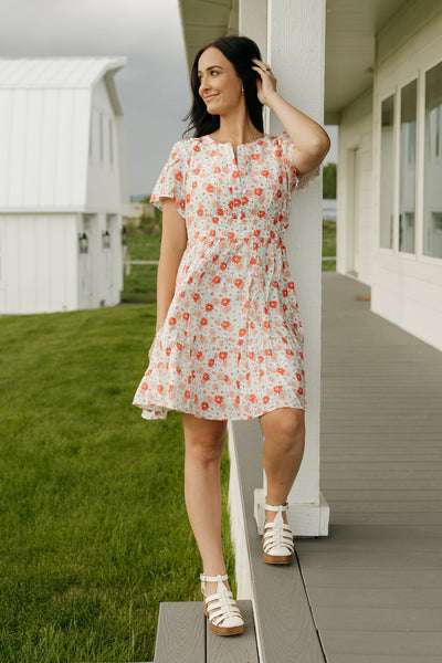 Peony Dress-Pink Floral